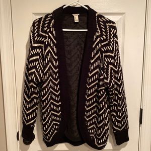 Forever 21 Chevron Geometric Cardigan